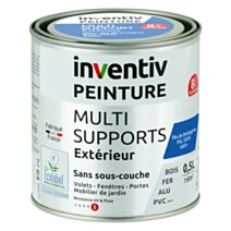 Peinture Extérieure Bois Fer Plastique Bleu Bretagne Satiné 0,5L - INVENTIV