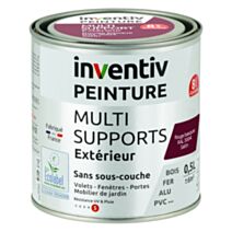 Peinture Extérieure Bois Fer Plastique Rouge Basque Satiné 0,5L - INVENTIV
