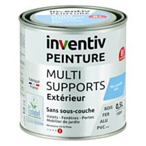 Peinture Extérieure Bois Fer Plastique Bleu Lavande Satiné 0,5L - INVENTIV
