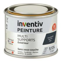 Peinture Extérieure Bois Fer Plastique Anthracite Satiné 0,125L - INVENTIV