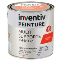 Peinture Extérieure Bois Fer Plastique Rouge Peps Satiné 2L - INVENTIV