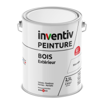 Peinture extérieure bois 6 ans blanc satin 2,5 L - INVENTIV