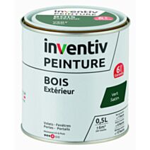 Peinture extérieure bois 6 ans vert satin 0,5 L - INVENTIV