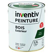 Peinture extérieure bois 6 ans vert satin 2,5 L - INVENTIV