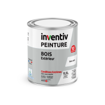 Peinture Extérieure Bois 10 ans Blanc Satin 0,5L - INVENTIV