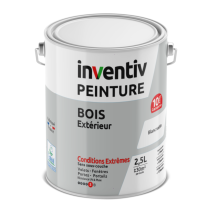 Peinture Bois blanc satin 2,5L - INVENTIV