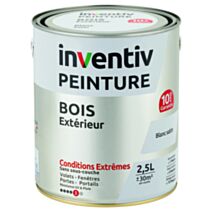 Peinture Bois blanc satin 2,5L - INVENTIV