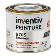 Peinture Extérieure Bois 10 ans Anthracite Satin 0,125L - INVENTIV
