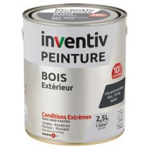 Peinture Extérieure Bois 10 ans Anthracite Satin 2,5L - INVENTIV