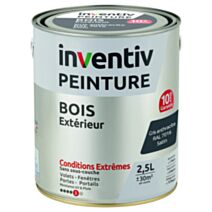 Peinture Extérieure Bois 10 ans Anthracite Satin 2,5L - INVENTIV