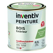 Peinture Extérieure Bois 10 ans Vert Provence Satin 0,5L - INVENTIV