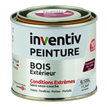 Peinture Extérieure Bois 10 ans Rouge Basque Satin 0,125L - INVENTIV