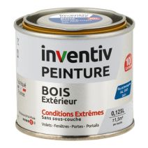 Peinture Extérieure Bois 10 ans Bleu De Bretagne Satin 0,125L - INVENTIV