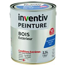 Peinture Extérieure Bois 10 ans Bleu De Bretagne Satin 2,5L - INVENTIV