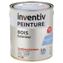 Peinture Extérieure Bois 10 ans Bleu Lavande Satin 2,5L - INVENTIV