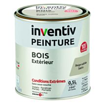 Peinture Extérieure Bois 10 ans Beige Sable Satin 0,5L - INVENTIV