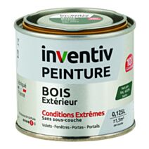 Peinture Extérieure Bois 10 ans Vert Pin Satin 0,125L - INVENTIV