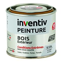 Peinture Extérieure Bois 10 ans Gris Quartz Satin 0,125L - INVENTIV