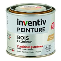 Peinture Extérieure Bois 10 ans Jaune Sable Satin 0,125L - INVENTIV