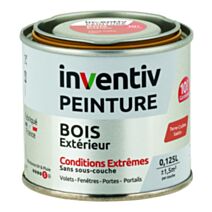 Peinture Extérieure Bois 10 ans Terre Cuite Satin 0,125L - INVENTIV