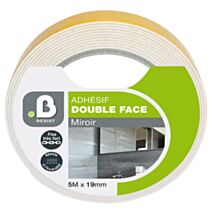 Adhésif double face miroir 5mx19mm - B RESIST