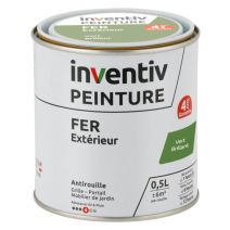 Peinture Extérieure Fer Garantie 4 ans Vert Brillant 0,5L - INVENTIV