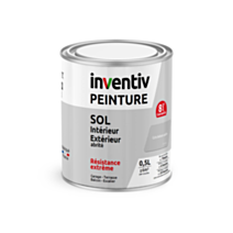 Peinture extérieure sol Garantie 8 ans gris béton satin 0,5 L - INVENTIV