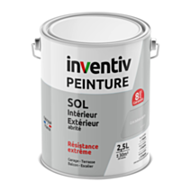 Peinture extérieure sol Garantie 8 ans gris béton satin 2,5 L - INVENTIV