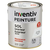 Peinture Extérieure Sol Garantie 8 ans gris clair satin 2,5 L - INVENTIV