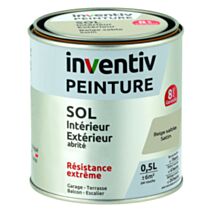 Peinture extérieure sol Garantie 8 ans beige sable satin 0,5 L - INVENTIV
