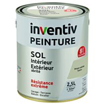 Peinture extérieure sol Garantie 8 ans beige sable satin 2,5 L - INVENTIV