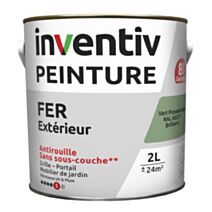 Peinture fer brillante Vert Provence 2L - INVENTIV