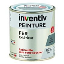 Peinture fer brillante Argenté 0,25L - INVENTIV