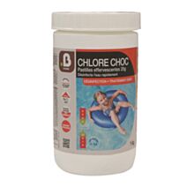 Pastilles effervescentes de 20gr Chlore Choc traitement piscine 1kg - B HOME