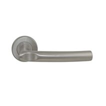 Poignées de porte sur rosaces Rome inox - B BEAUTY