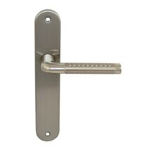 Poignées de porte bec de cane Tolbiac acier + nickel mat - B BEAUTY