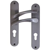 Poignées de porte à cylindre Léon aluminium acier nickelé - B BEAUTY