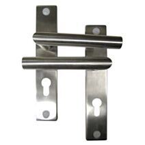 Set de poignées de porte Diego carré alu cyclindré - B BEAUTY