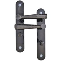 Poignées de porte à verrou Nina noir - MR BRICOLAGE