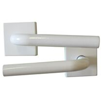 Poignées de porte sur rosaces blanc - B BEAUTY