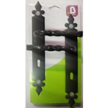 Poignées de porte trou clé Noely noir - MR BRICOLAGE