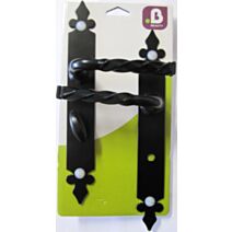 Poignées de porte à verrou Noely noir - MR BRICOLAGE