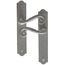 Poignées de porte bec de cane Solène blanc/or - MR BRICOLAGE