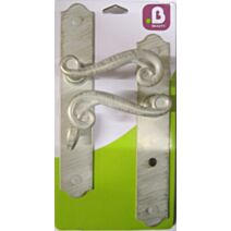 Poignées de porte à verrou Solène blanc/or - MR BRICOLAGE