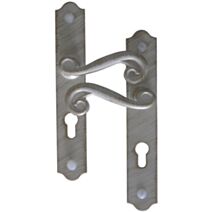 Poignées de porte à cylindre Solène blanc/or - MR BRICOLAGE