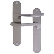 Poignées de porte bec de cane Olaf aluminium - MR BRICOLAGE