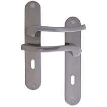 Poignées de porte trou clé Olaf aluminium - MR BRICOLAGE