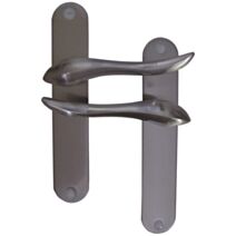 Poignées de porte bec de cane Omer aluminium - MR BRICOLAGE