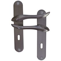 Poignées de porte trou clé Omer aluminium - MR BRICOLAGE