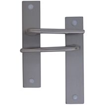 Poignées de porte bec de cane Soisy entraxe 165mm - MR BRICOLAGE